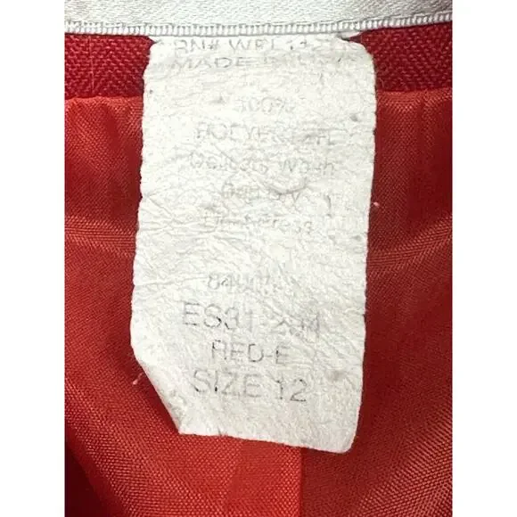 Vintage DaRue California Red Blazer Size Womens 12 Long Sleeves Work - Picture 7 of 11